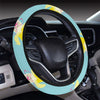 Banana Pattern Print Design BA07 Steering Wheel Cover with Elastic Edge