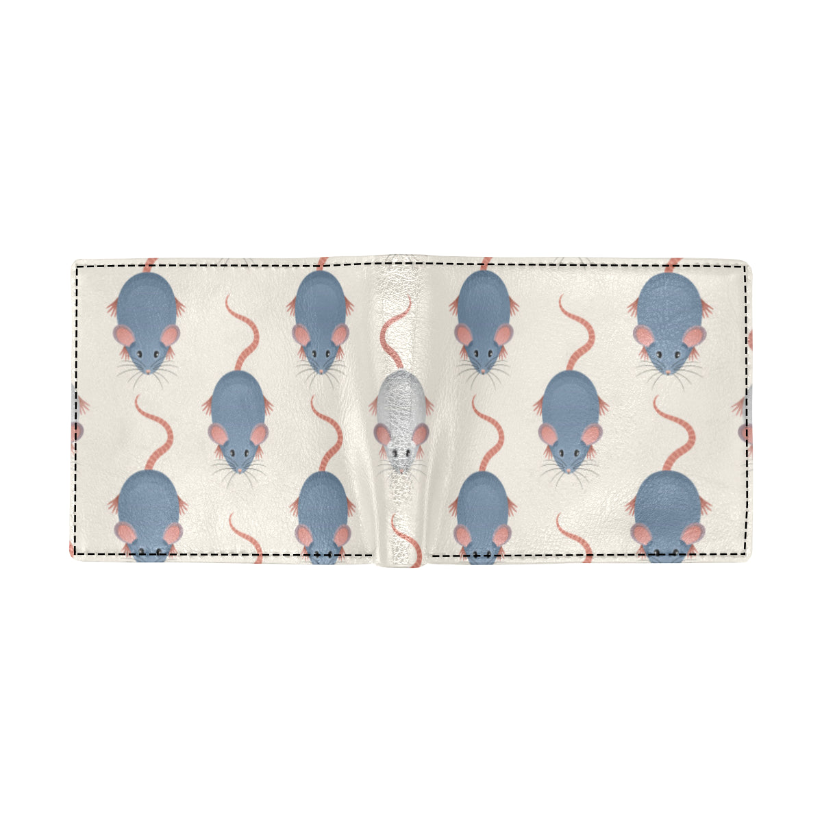 Rat Pattern Print Design 03 Men's ID Card Wallet