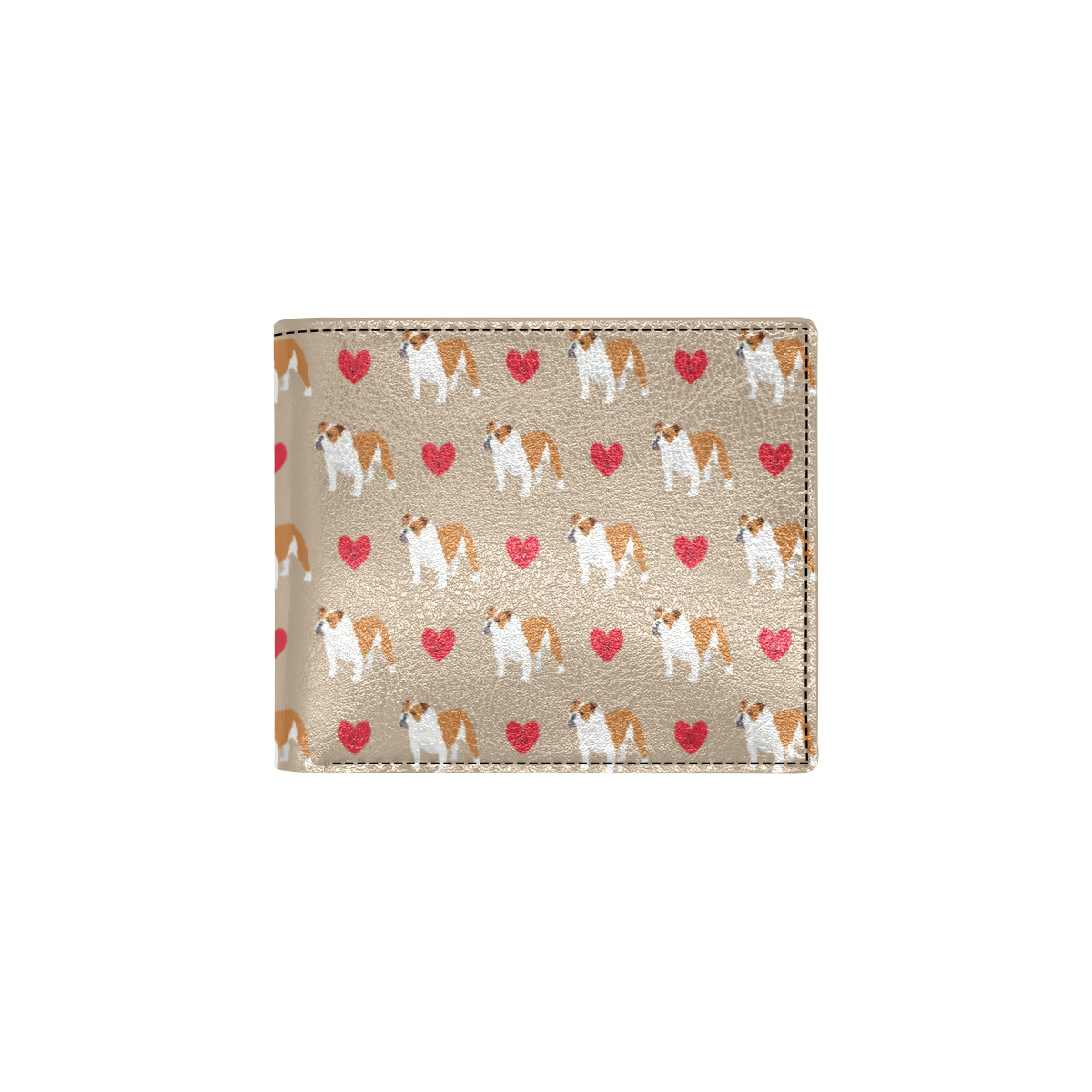 Bulldogs Pattern Print Design 02 Men's ID Card Wallet