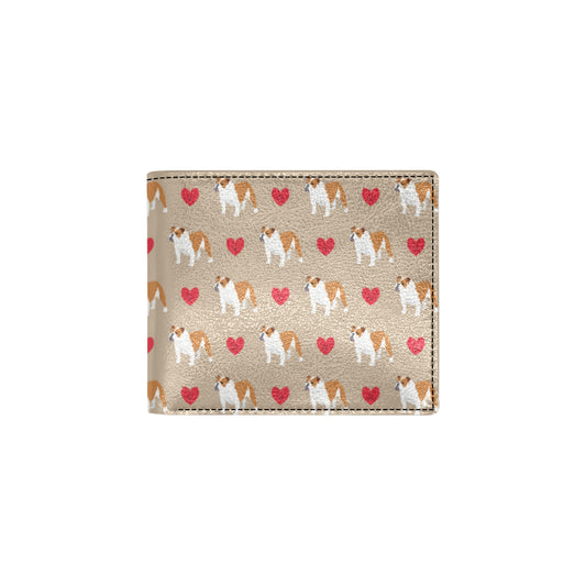 Bulldogs Pattern Print Design 02 Men's ID Card Wallet