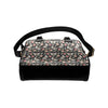 Butterfly Flower Pattern Print Design 07 Shoulder Handbag