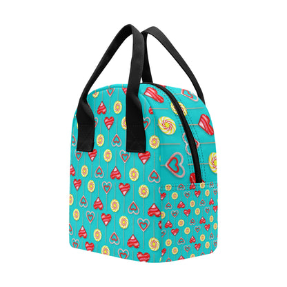 Lollipop Pattern Print Design LL06 Insulated Lunch Bag