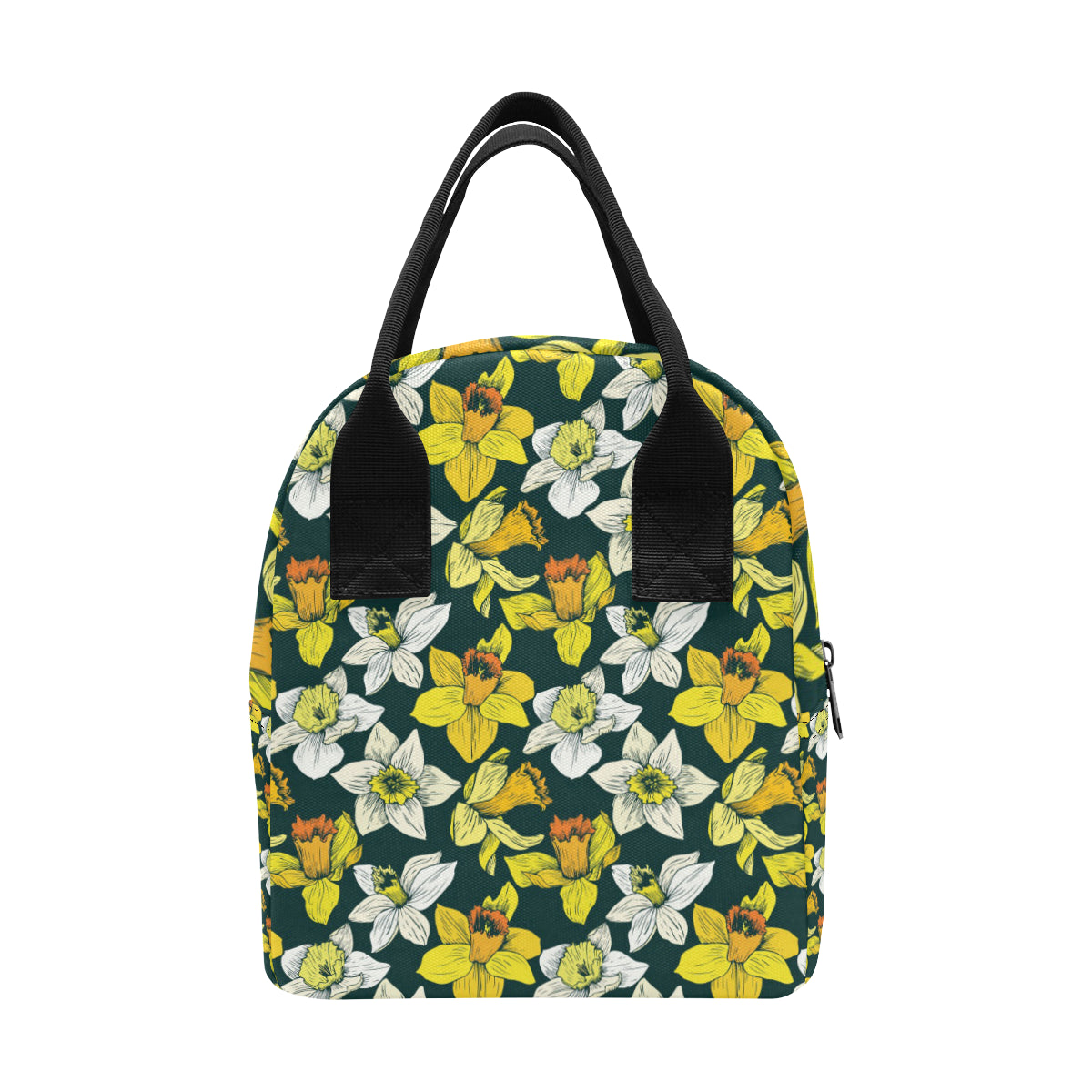 Daffodils Pattern Print Design DF02 Insulated Lunch Bag