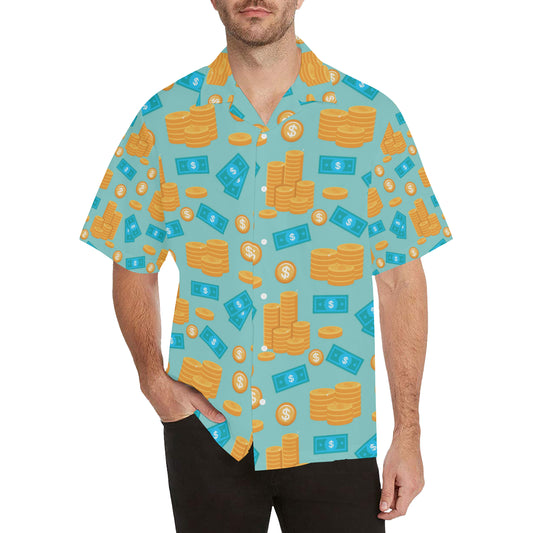 Money Pattern Print Design 03 Men's Hawaiian Shirt