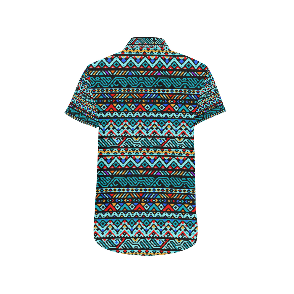 Southwestern Style Men's Short Sleeve Button Up Shirt