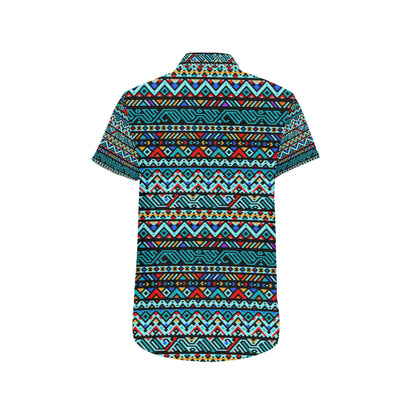 Southwestern Style Men's Short Sleeve Button Up Shirt