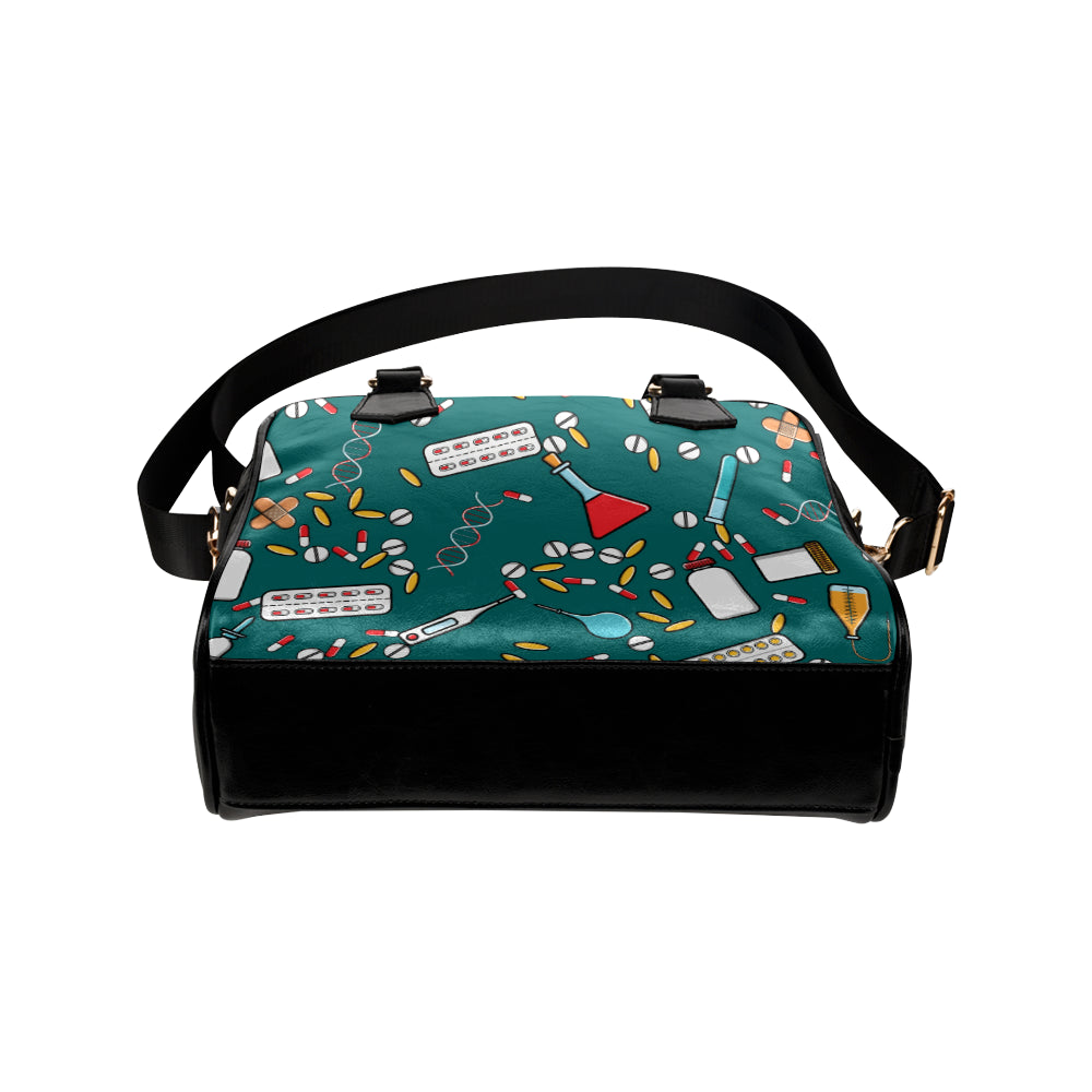 Nurse Pattern Print Design A05 Shoulder Handbag