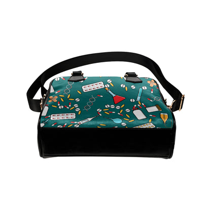 Nurse Pattern Print Design A05 Shoulder Handbag