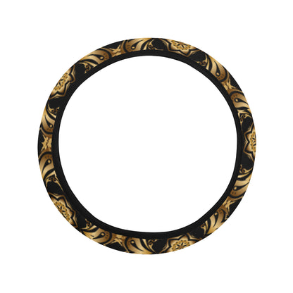 Celtic Pattern Print Design 07 Steering Wheel Cover with Elastic Edge