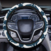 Reindeer Pattern Print Design 03 Steering Wheel Cover with Elastic Edge