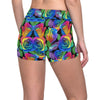 Rose Pattern Print Design RO02 Yoga Shorts