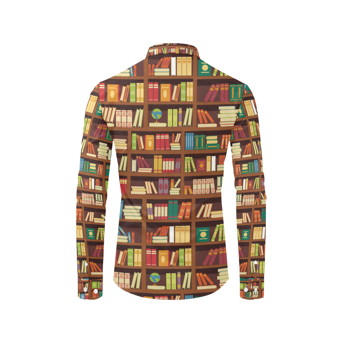 Book Pattern Print Design 06 Men's Long Sleeve Shirt