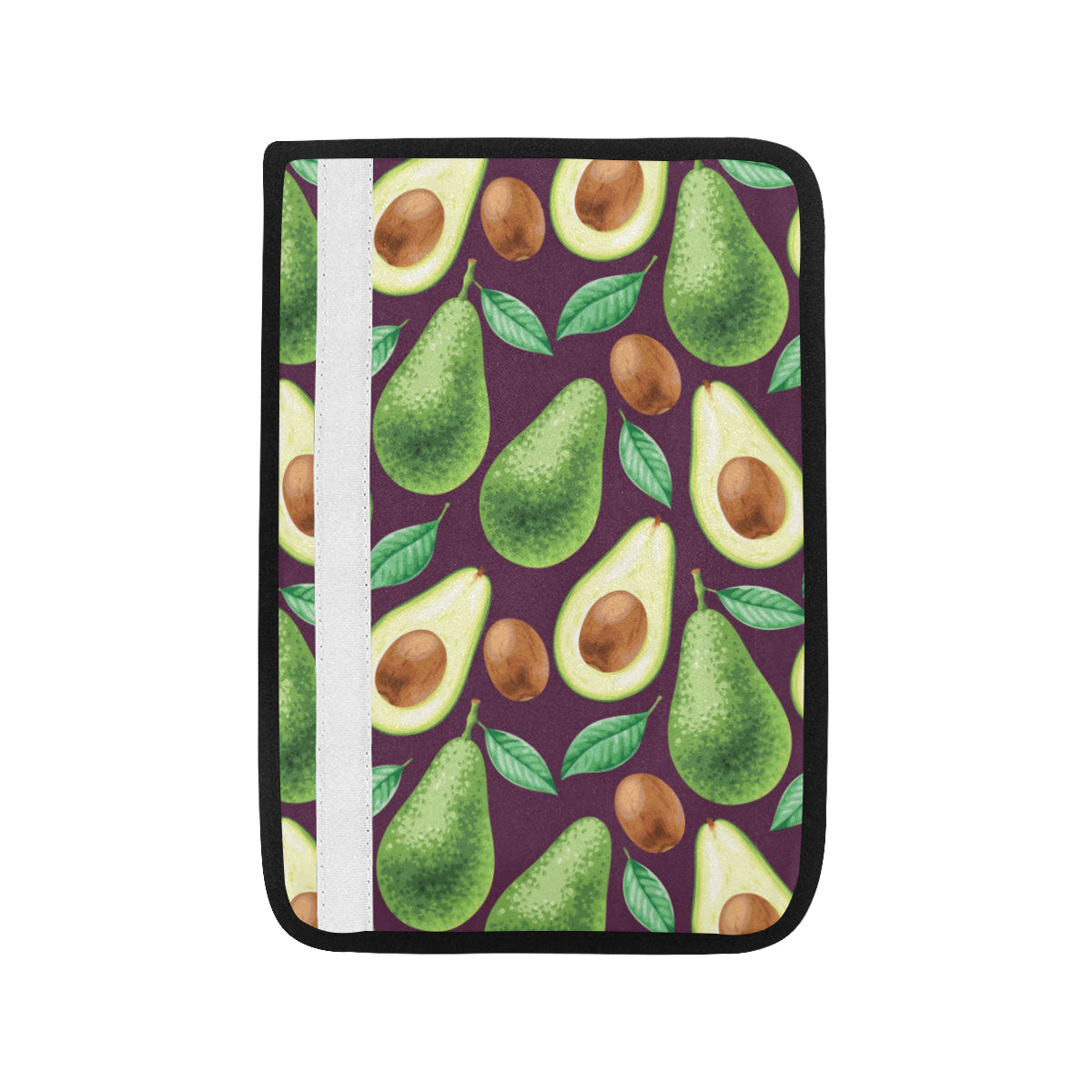 Avocado Pattern Print Design AC08 Car Seat Belt Cover