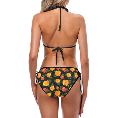 Marigold Pattern Print Design MR05 Bikini