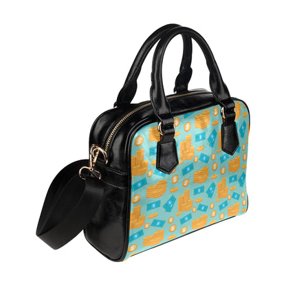 Money Pattern Print Design 03 Shoulder Handbag