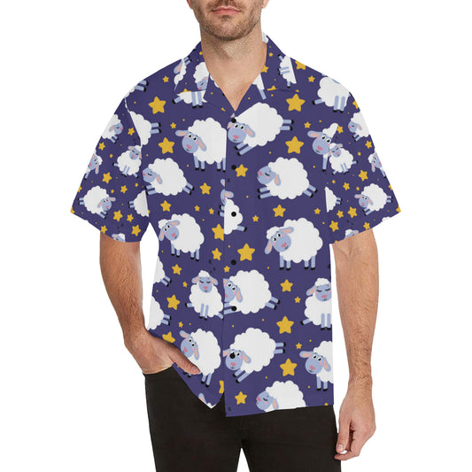 Sheep Pattern Print Design 03 Men's Hawaiian Shirt