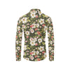 Apple blossom Pattern Print Design AB01 Men's Long Sleeve Shirt