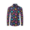 Angelfish Colorful Pattern Print Design 03 Men's Long Sleeve Shirt