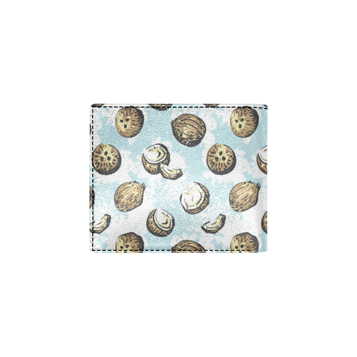 Coconut Pattern Print Design CN01 Men's ID Card Wallet