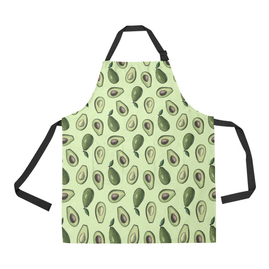 Avocado Pattern Print Design 02 Apron with Pocket