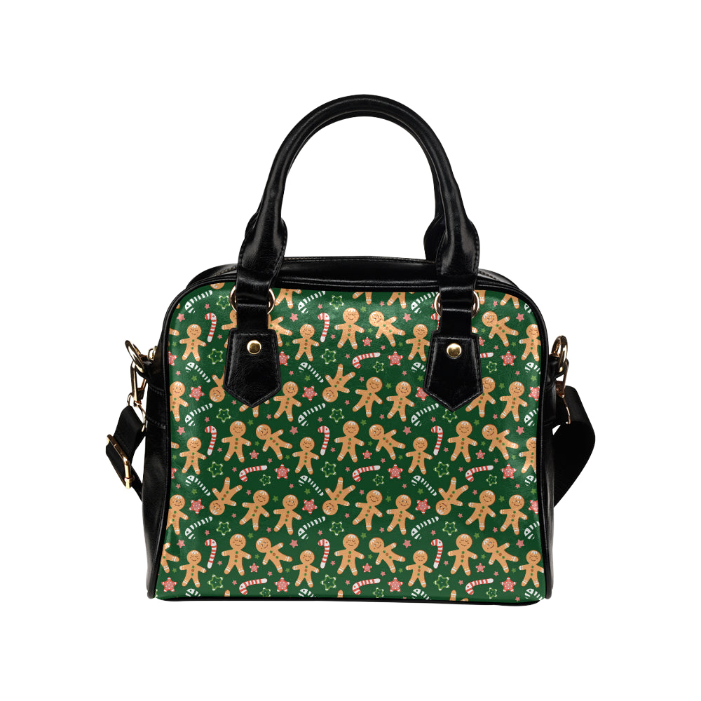 Gingerbread Pattern Print Design 04 Shoulder Handbag