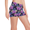 Orchid Pattern Print Design OR010 Yoga Shorts