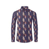 Mermaid Pattern Print Design 02 Men's Long Sleeve Shirt