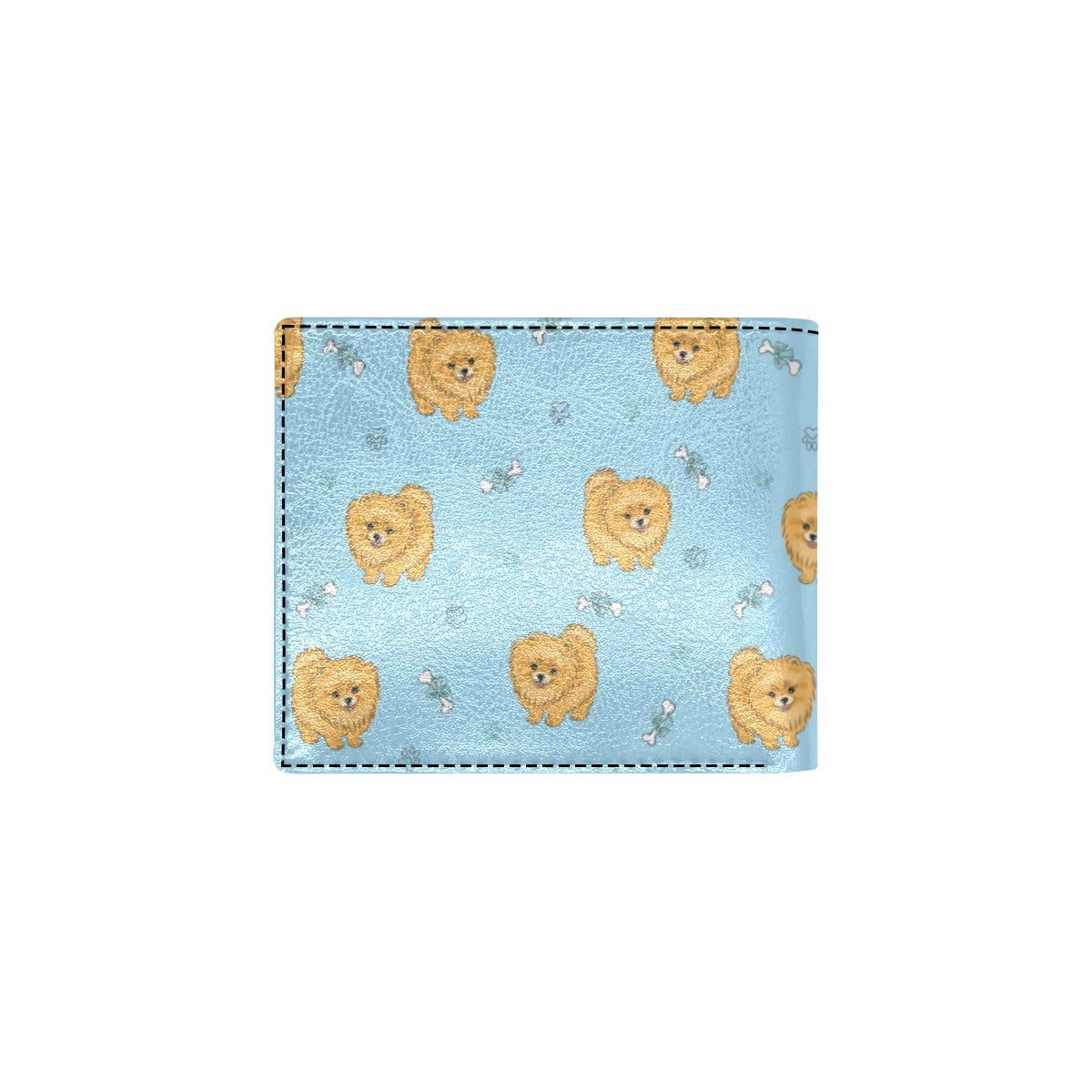 Pomeranians Pattern Print Design A03 Men's ID Card Wallet