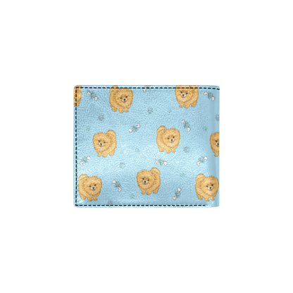 Pomeranians Pattern Print Design A03 Men's ID Card Wallet
