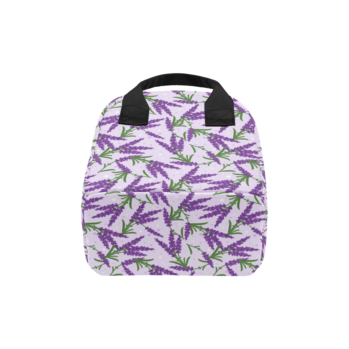 Lavender Pattern Print Design LV02 Insulated Lunch Bag