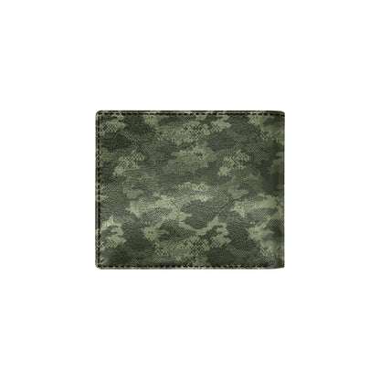 Army Camouflage Pattern Print Design 02 Men's ID Card Wallet