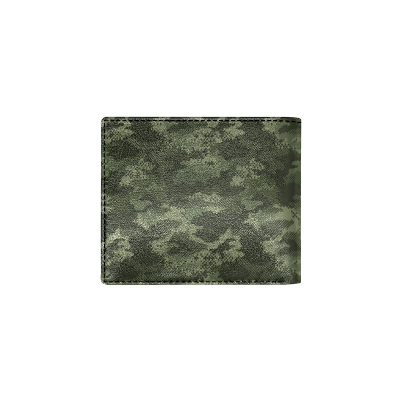 Army Camouflage Pattern Print Design 02 Men's ID Card Wallet