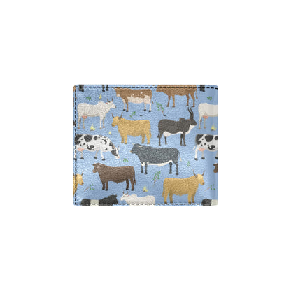 Cattle Pattern Print Design 02 Men's ID Card Wallet