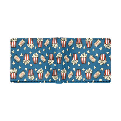Popcorn Pattern Print Design A03 Men's ID Card Wallet
