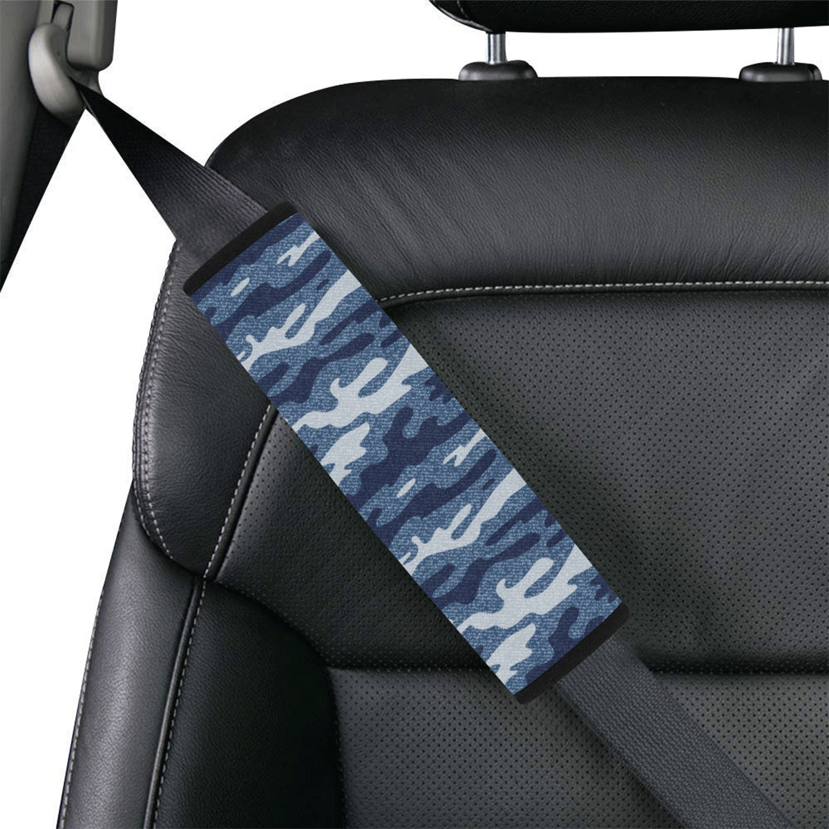 Jean Camouflage Pattern Print Design 05 Car Seat Belt Cover