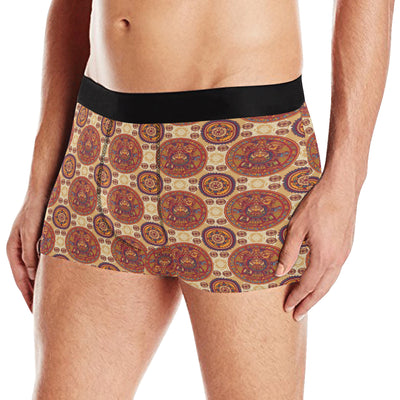 Calendar Aztec Pattern Print Design 01 Men's Boxer Briefs