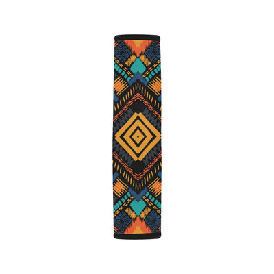 Kente Pattern Print Design 05 Car Seat Belt Cover