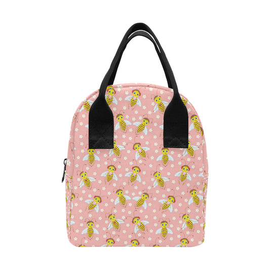 Bee Pattern Print Design BEE07 Insulated Lunch Bag