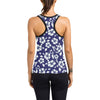 Hibiscus Pattern Print Design HB010 Women's Racerback Tank Top