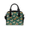 Llama Cactus Pattern Print Design 07 Shoulder Handbag