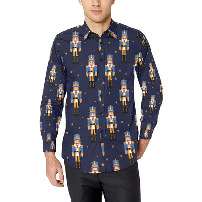Nutcracker Pattern Print Design A04 Men's Long Sleeve Shirt