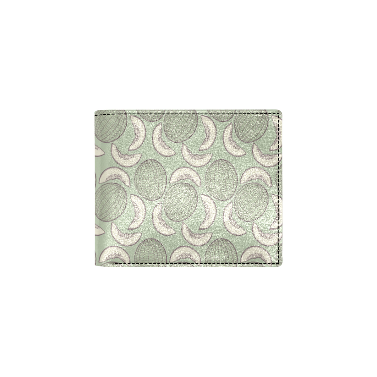 Cantaloupe Pattern Print Design 01 Men's ID Card Wallet