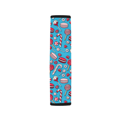 Candy Pattern Print Design 05 Car Seat Belt Cover