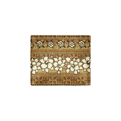 Hawaiian Themed Pattern Print Design H015 Men's ID Card Wallet