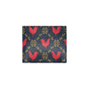 Rooster Pattern Print Design A02 Men's ID Card Wallet