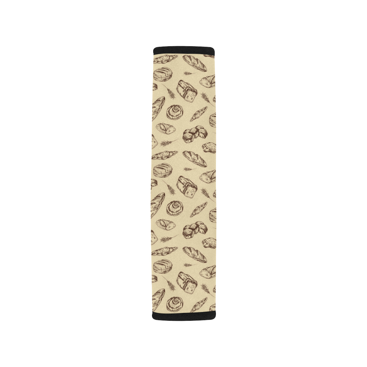 Bread Pattern Print Design 04 Car Seat Belt Cover