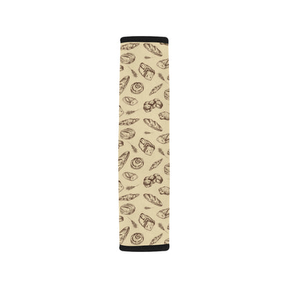 Bread Pattern Print Design 04 Car Seat Belt Cover