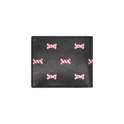 Dog Bone Pattern Print Design 04 Men's ID Card Wallet