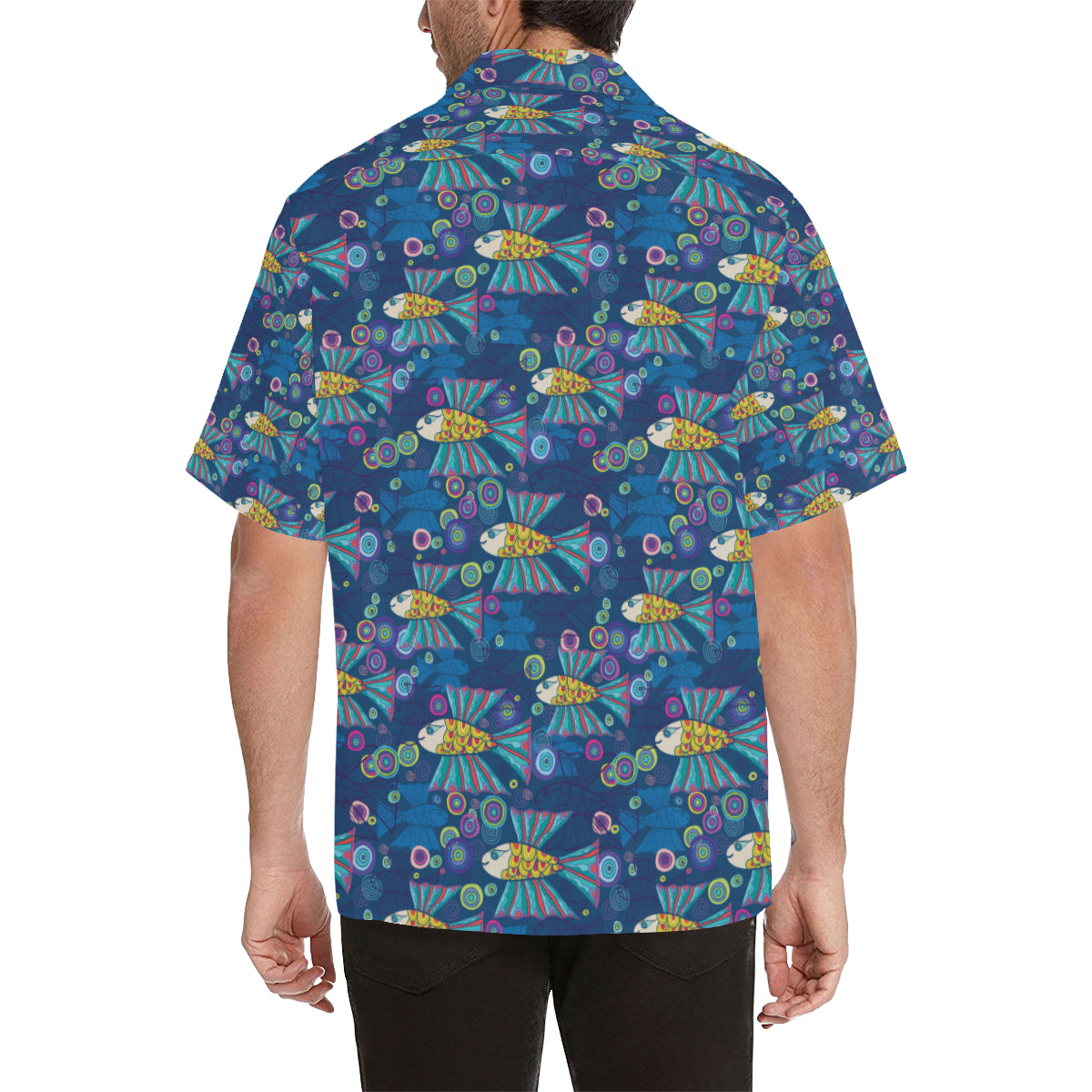 Flying Fish Pattern Print Design 01 Men's Hawaiian Shirt