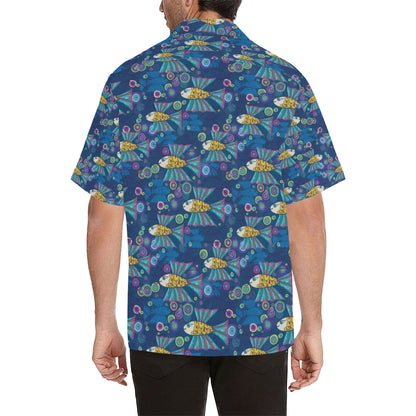 Flying Fish Pattern Print Design 01 Men's Hawaiian Shirt